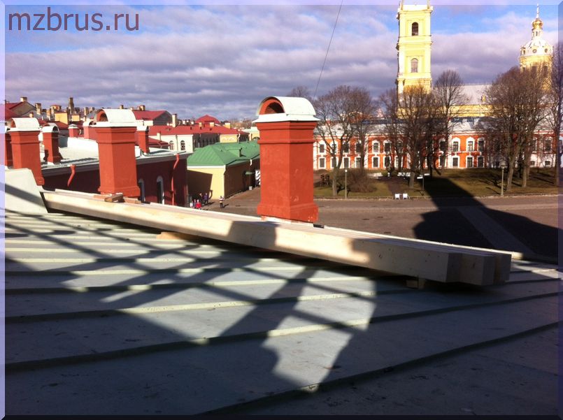 При реставрации Невской панорамы Петопавловской крепости используется клееный брус компании «MZdom»